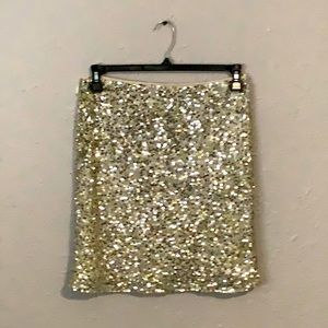 Gold Sequin Skirt